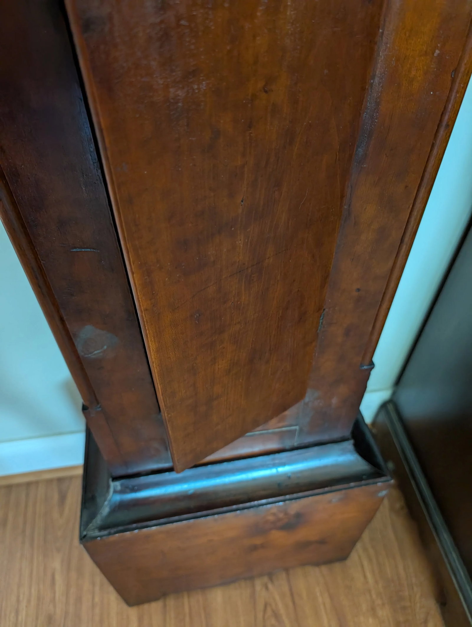 Early 19th Century S Thomas Plymouth Tall Case American Grandfather Clock - 10