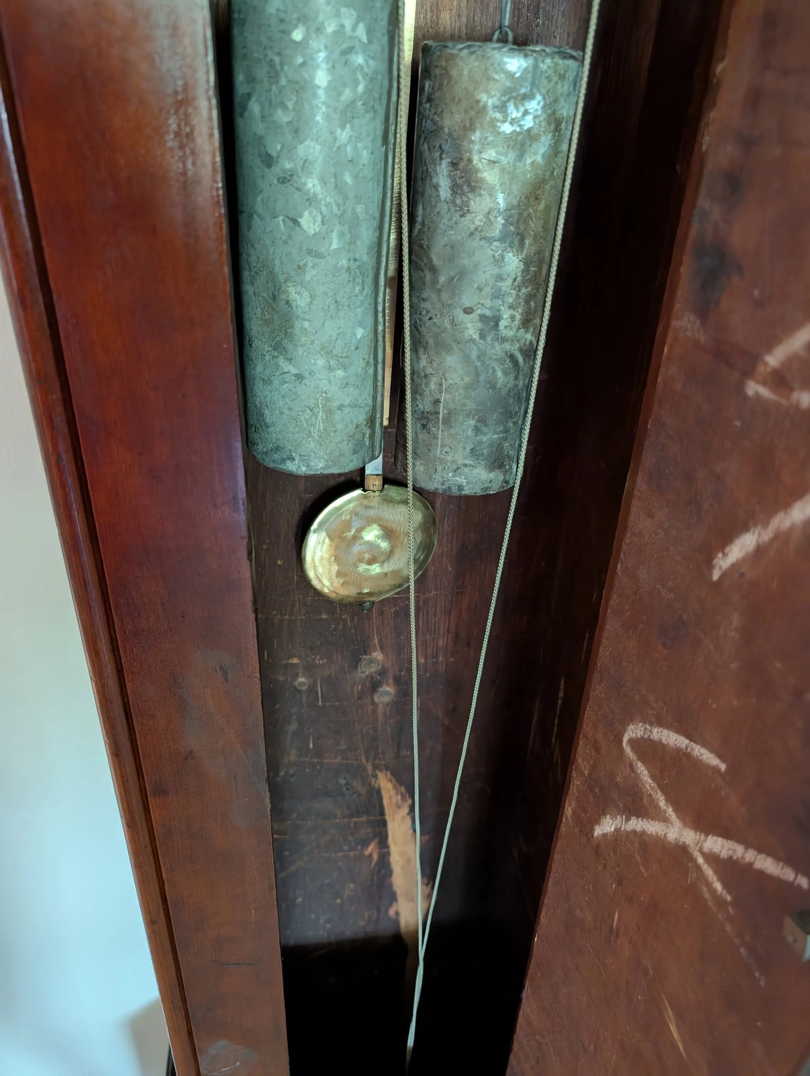 Early 19th Century S Thomas Plymouth Tall Case American Grandfather Clock - 6