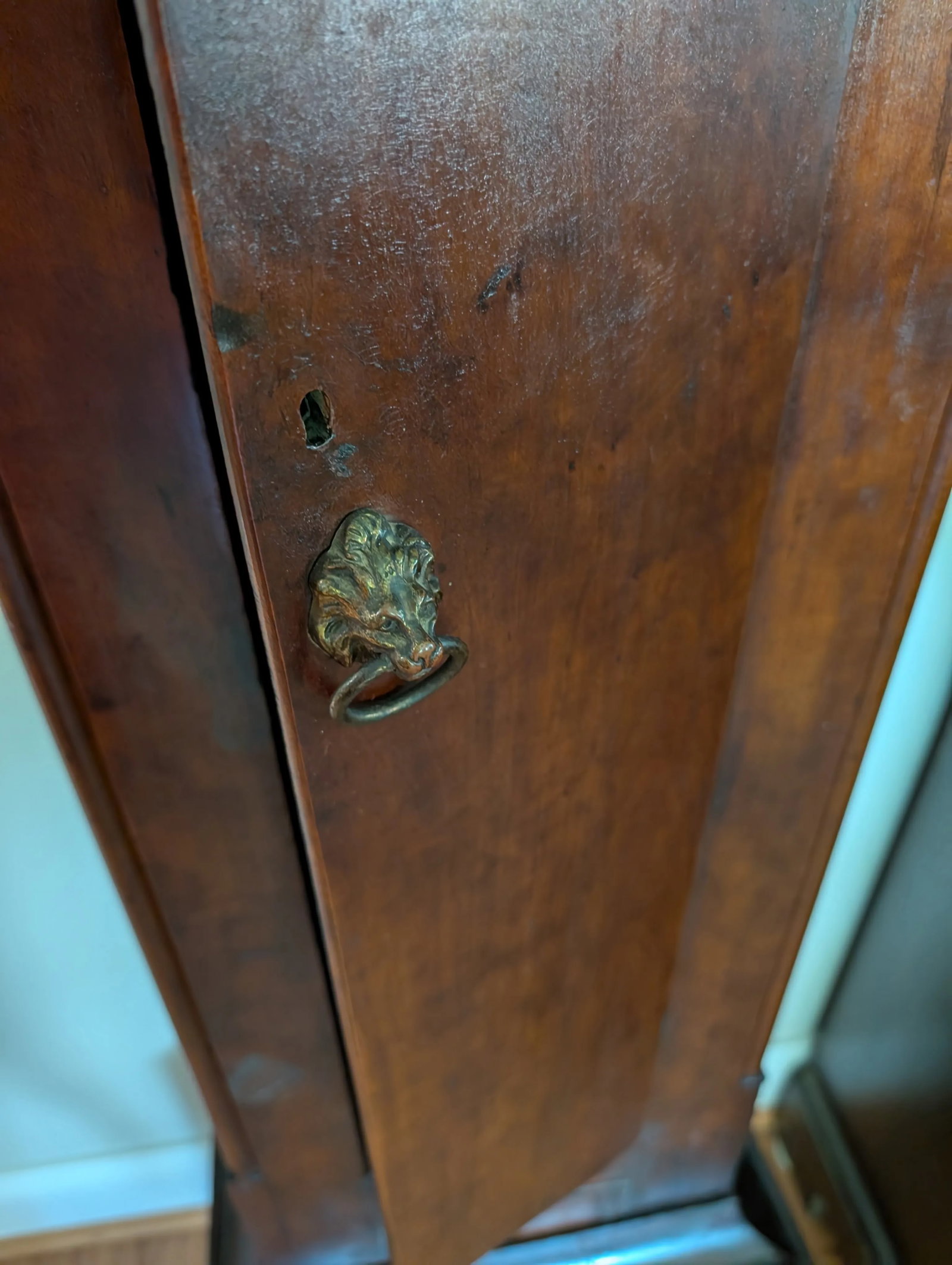 Early 19th Century S Thomas Plymouth Tall Case American Grandfather Clock - 7