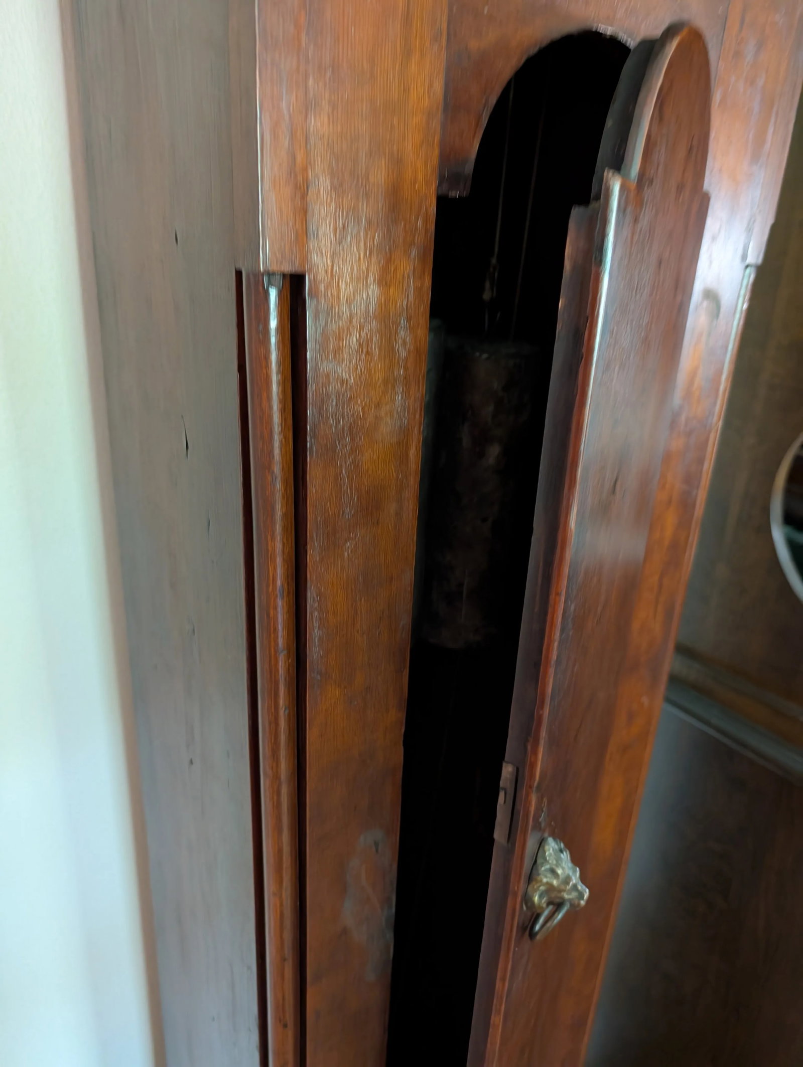 Early 19th Century S Thomas Plymouth Tall Case American Grandfather Clock - 9