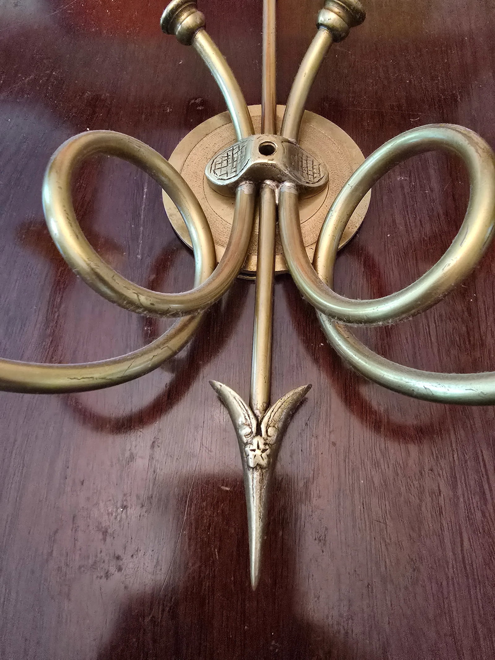 Pair of Vintage Hollywood Regency Empire Sconces - 4