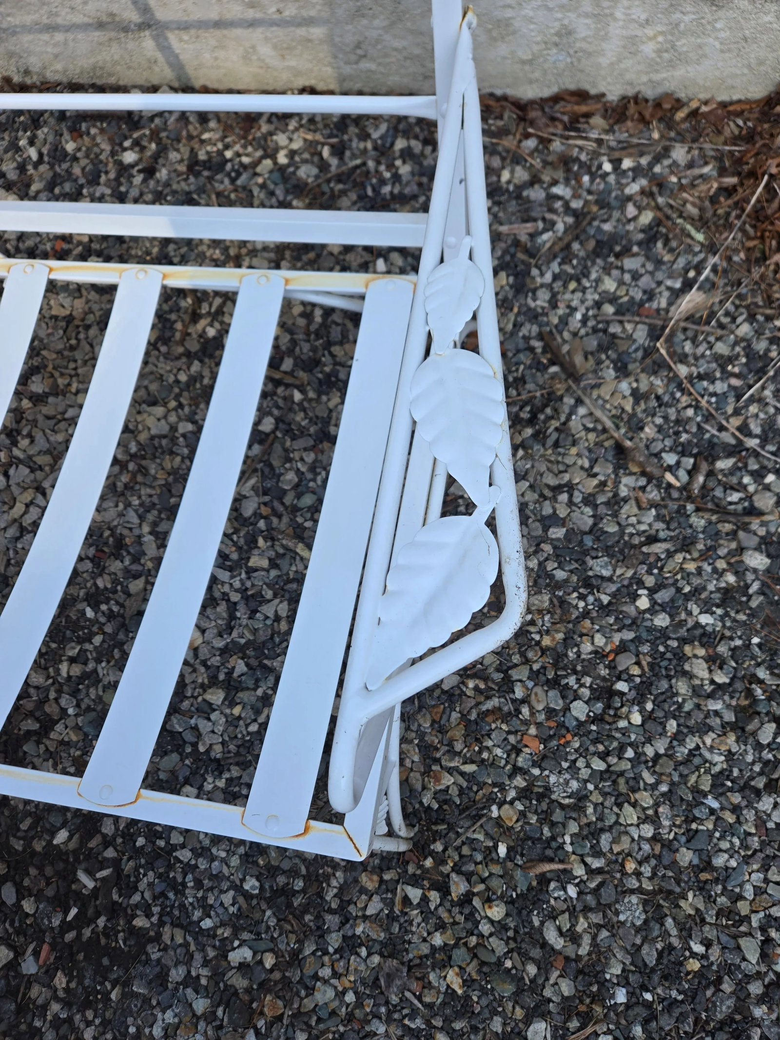 Vintage Wrought Iron Outdoor Patio Loveseat/Settee - 6