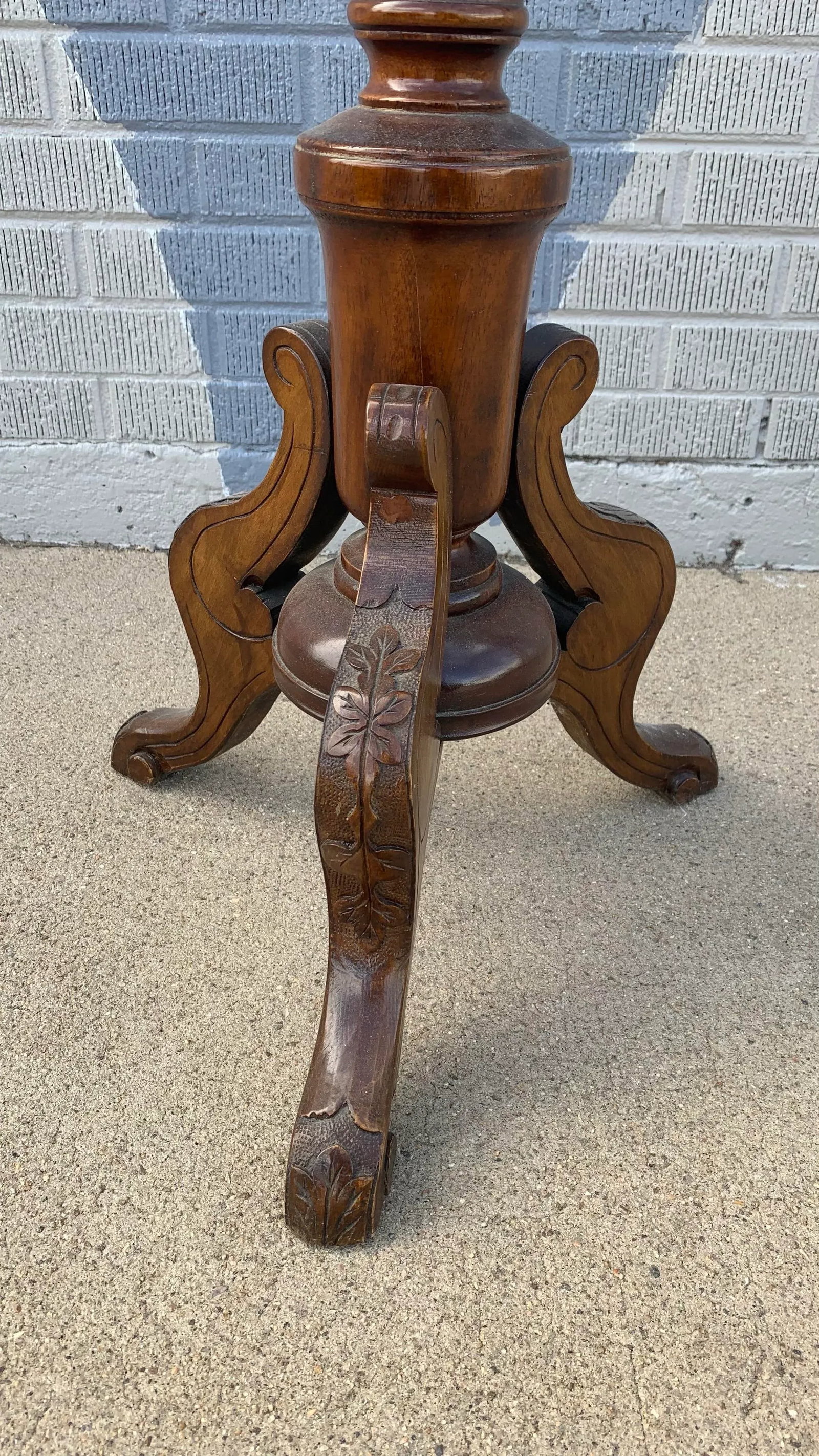 French Antique Pillar Plant Stand - 4