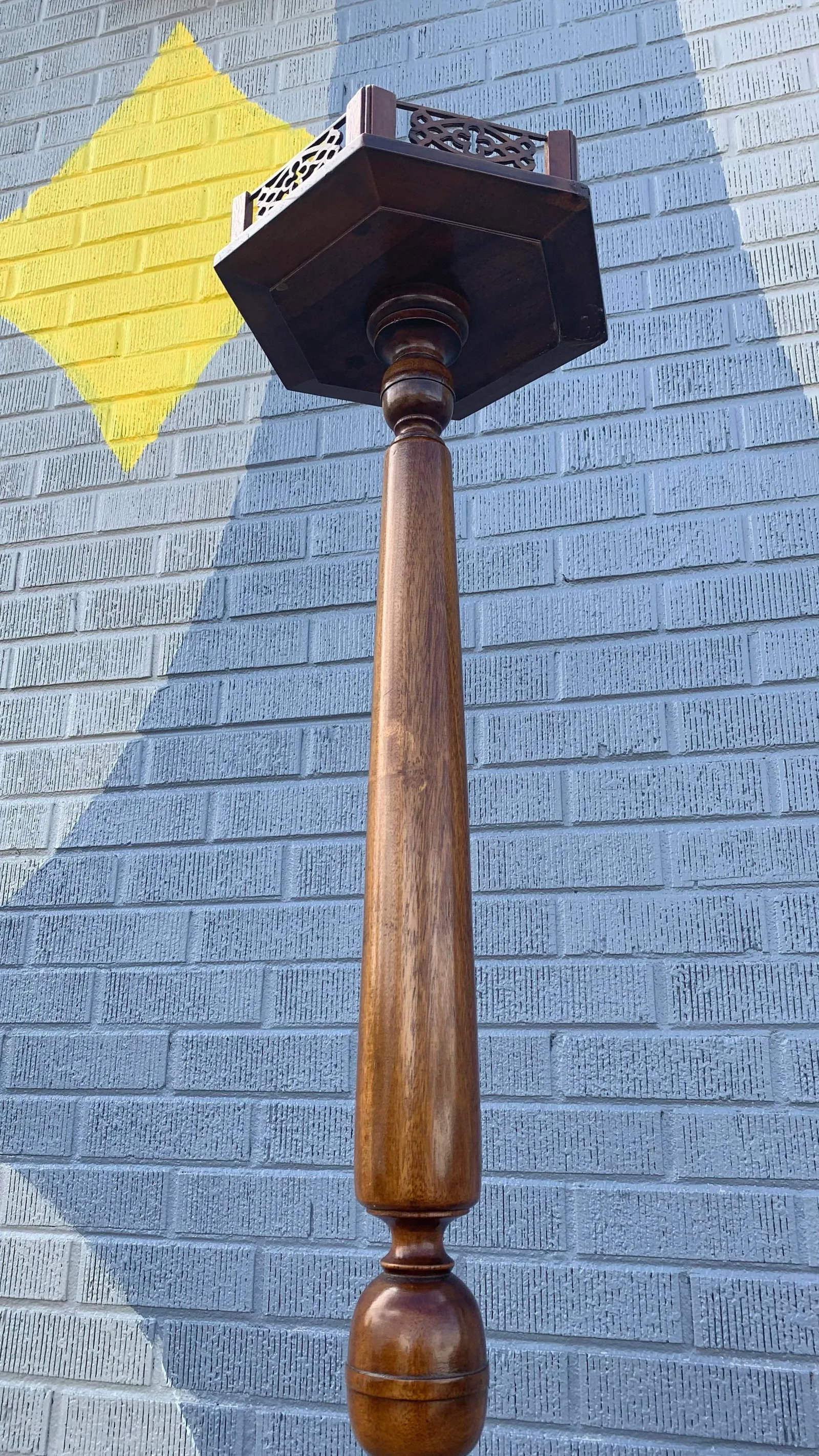 French Antique Pillar Plant Stand - 5