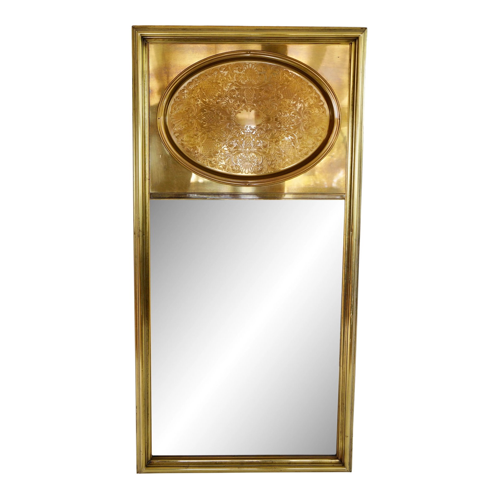 Vintage Mastercraft Brass Wall Mirror (1 of 10)