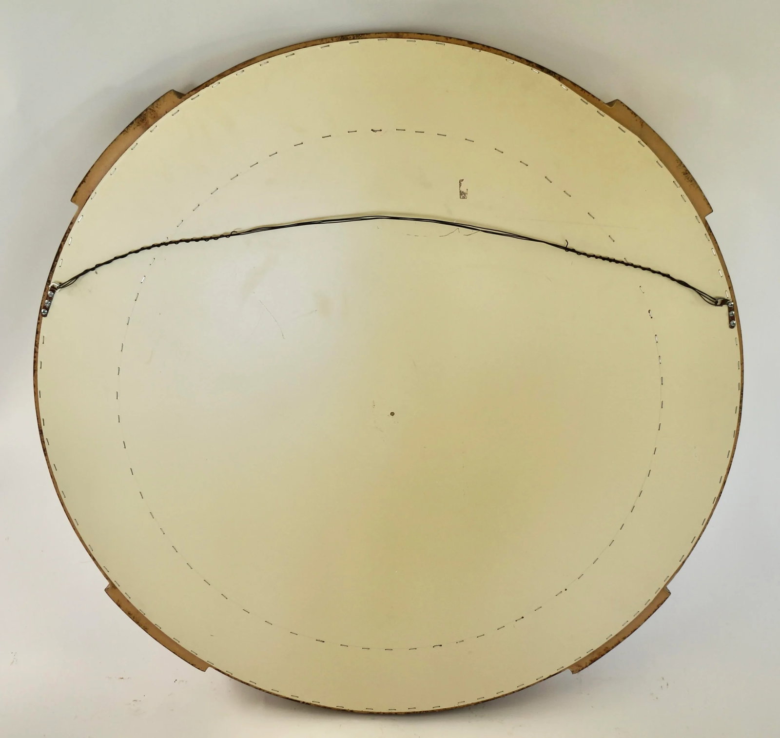 1980s Round Greek Key Wall Mirror - 3
