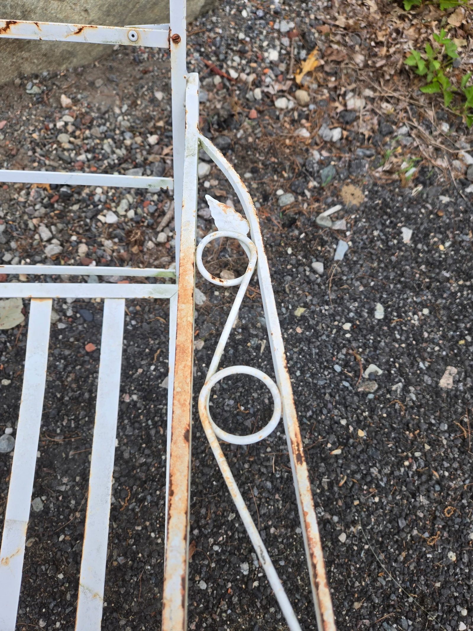 Vintage Wrought Iron Patio Chair - 7