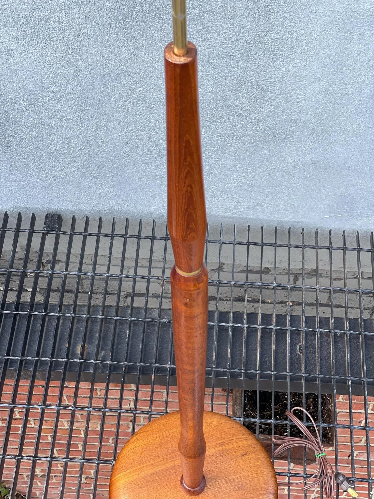 Teak Danish Mid Century Floor Lamp - 7