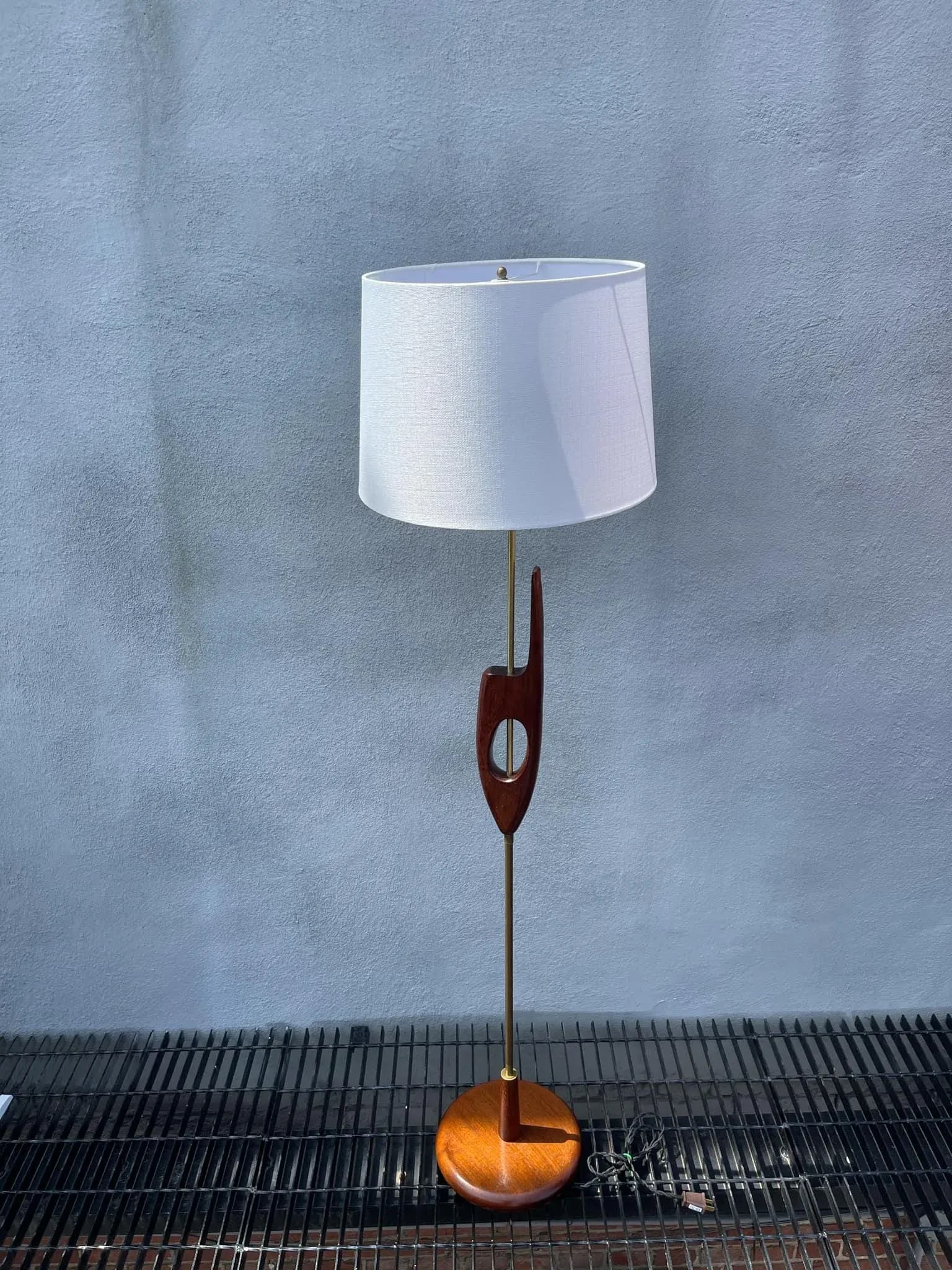 Danish Mid Century Teak Floor Lamp 1970s - 5