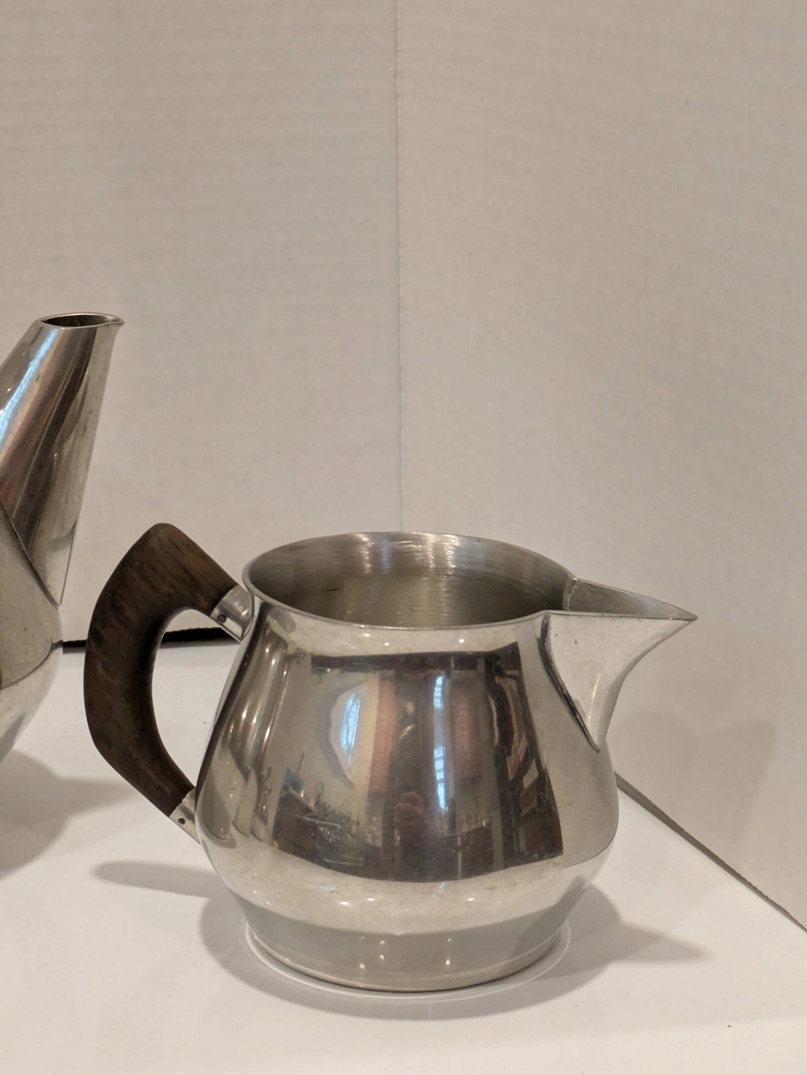 1950s Fred Dodson Pewter Coffee and Tea Service Mid Century Craft- 4 Pieces - 5