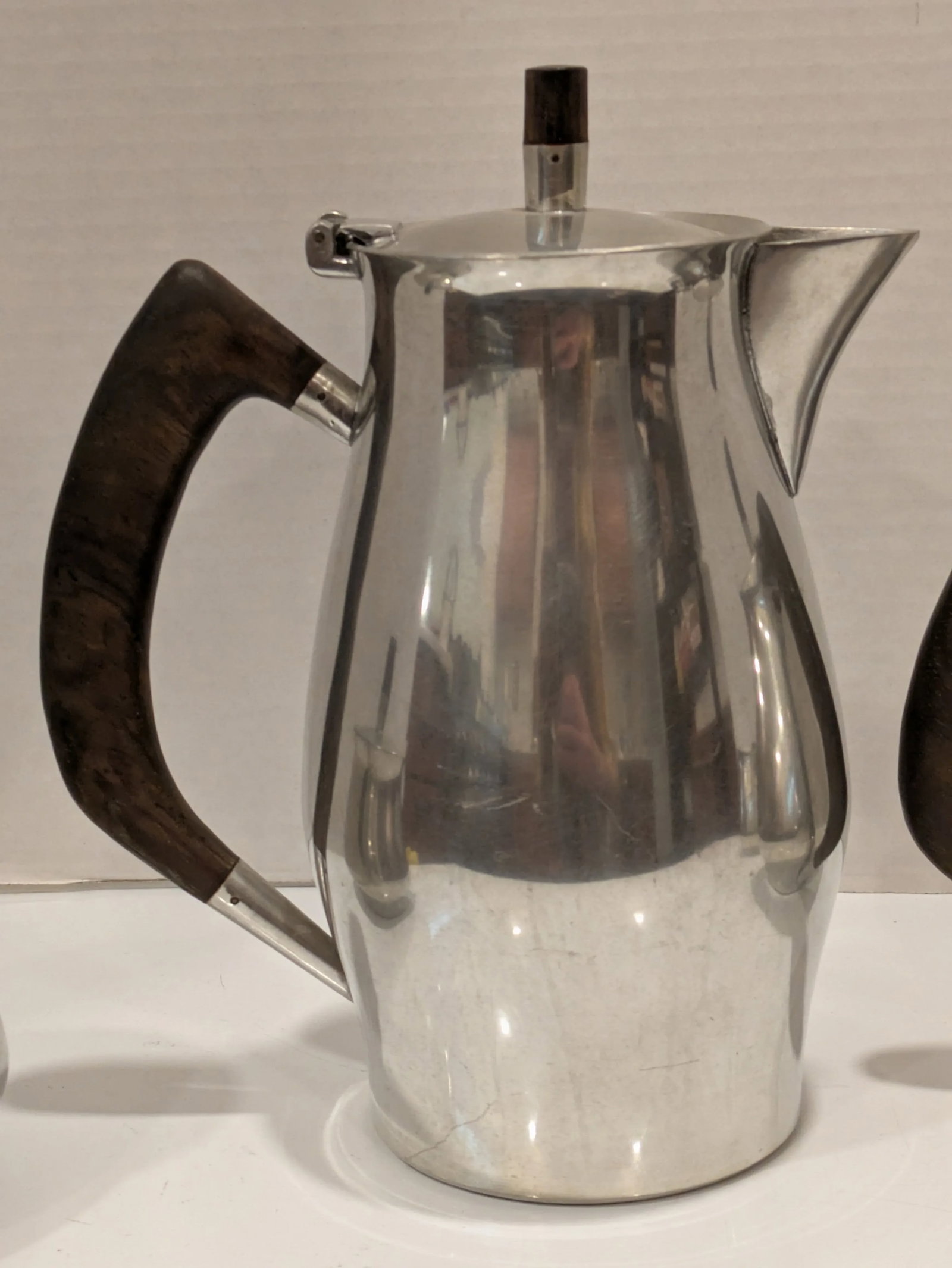 1950s Fred Dodson Pewter Coffee and Tea Service Mid Century Craft- 4 Pieces - 6