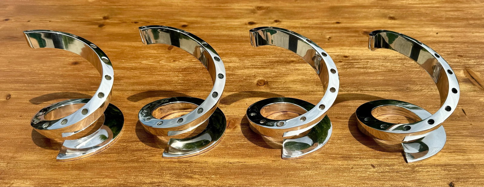 Mid 20th Century Dansk Silver Candle Holders- Set of 4 - 7