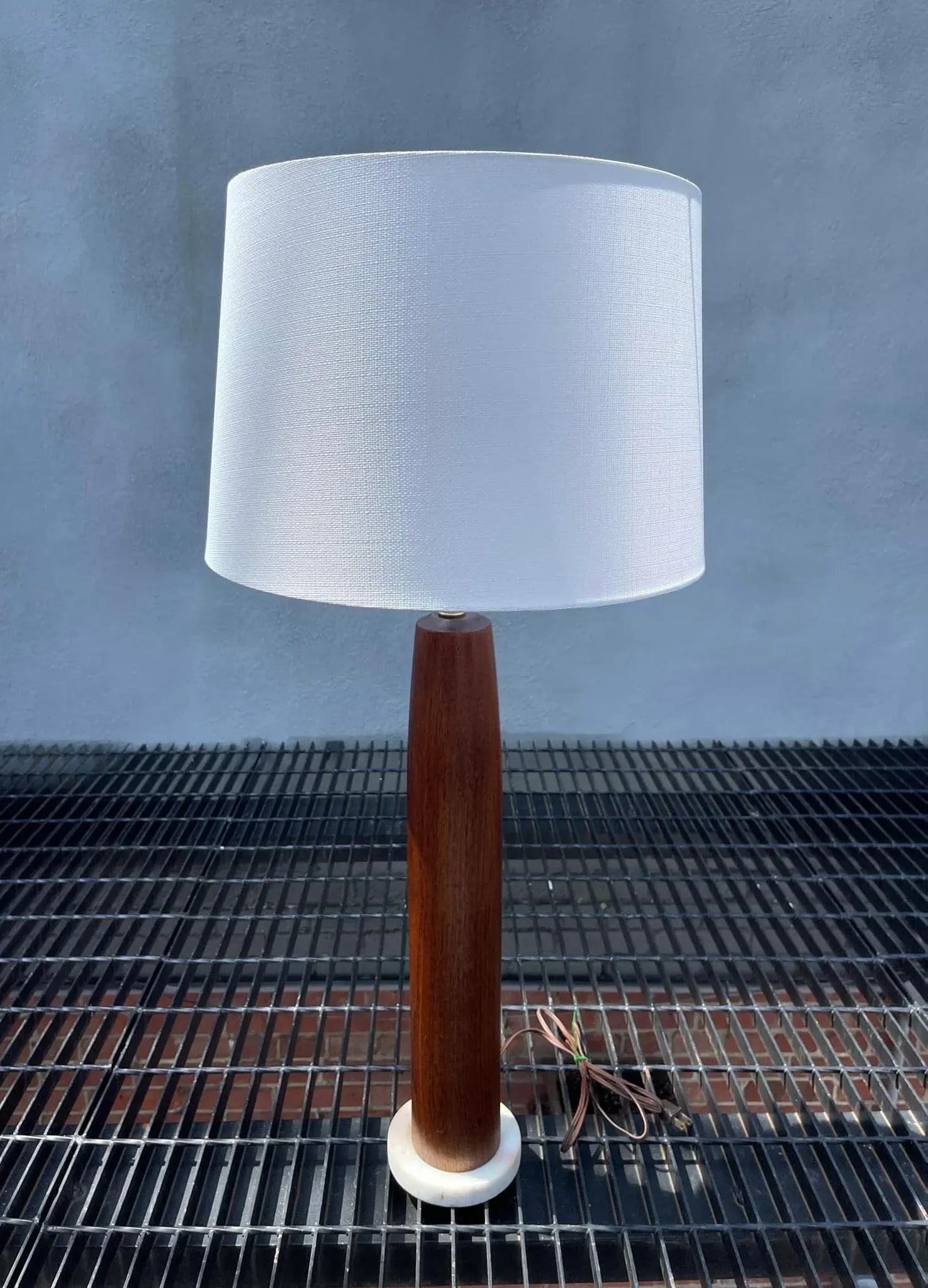 Danish Mid-Century Teak Table Lamp - 4