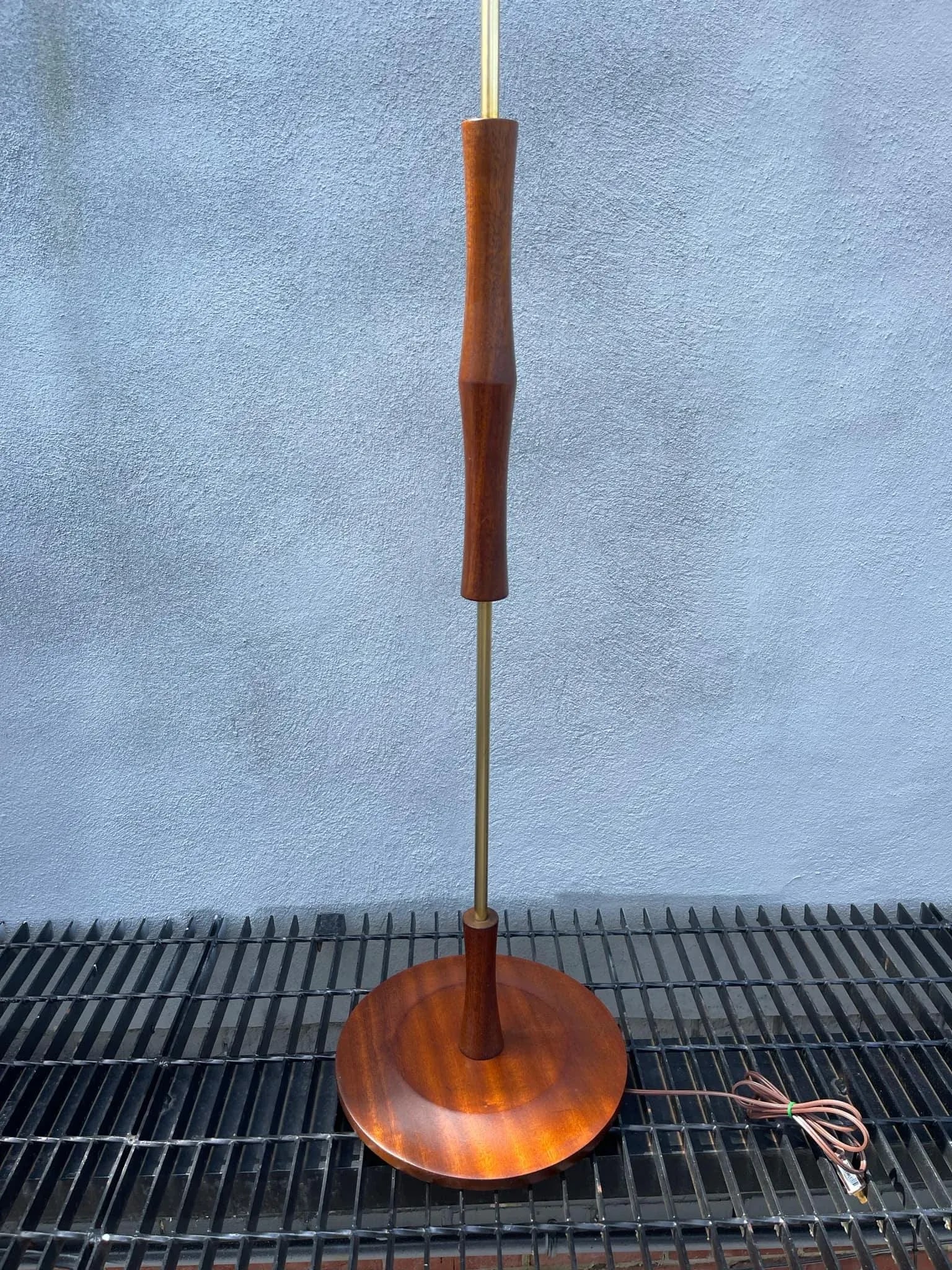 Danish Mid Century Teak Floor Lamp - 6