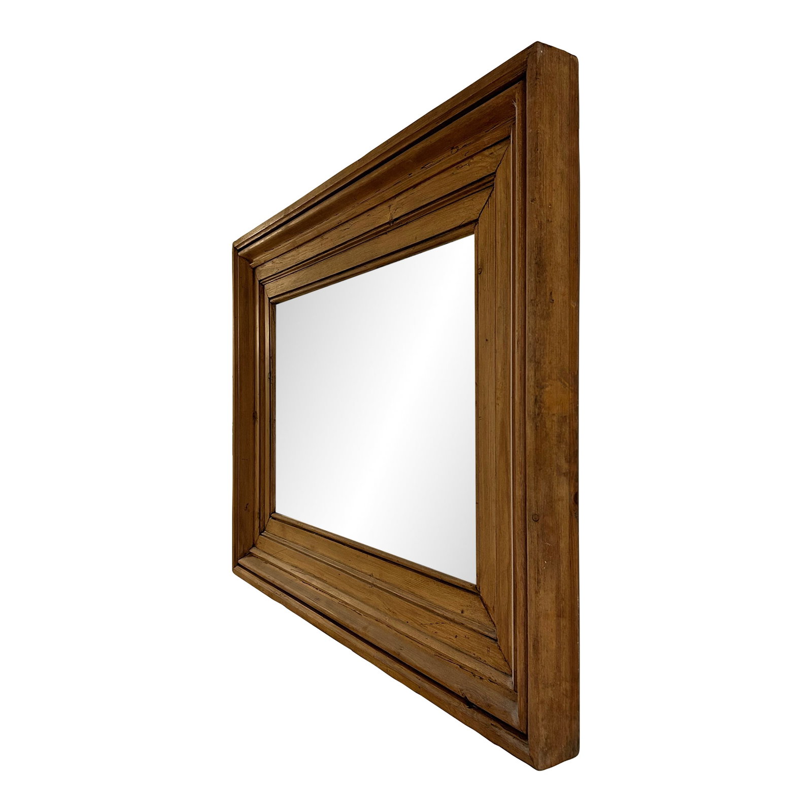 Handmade Beveled Yellow Pine Framed Mirror (1 of 3)