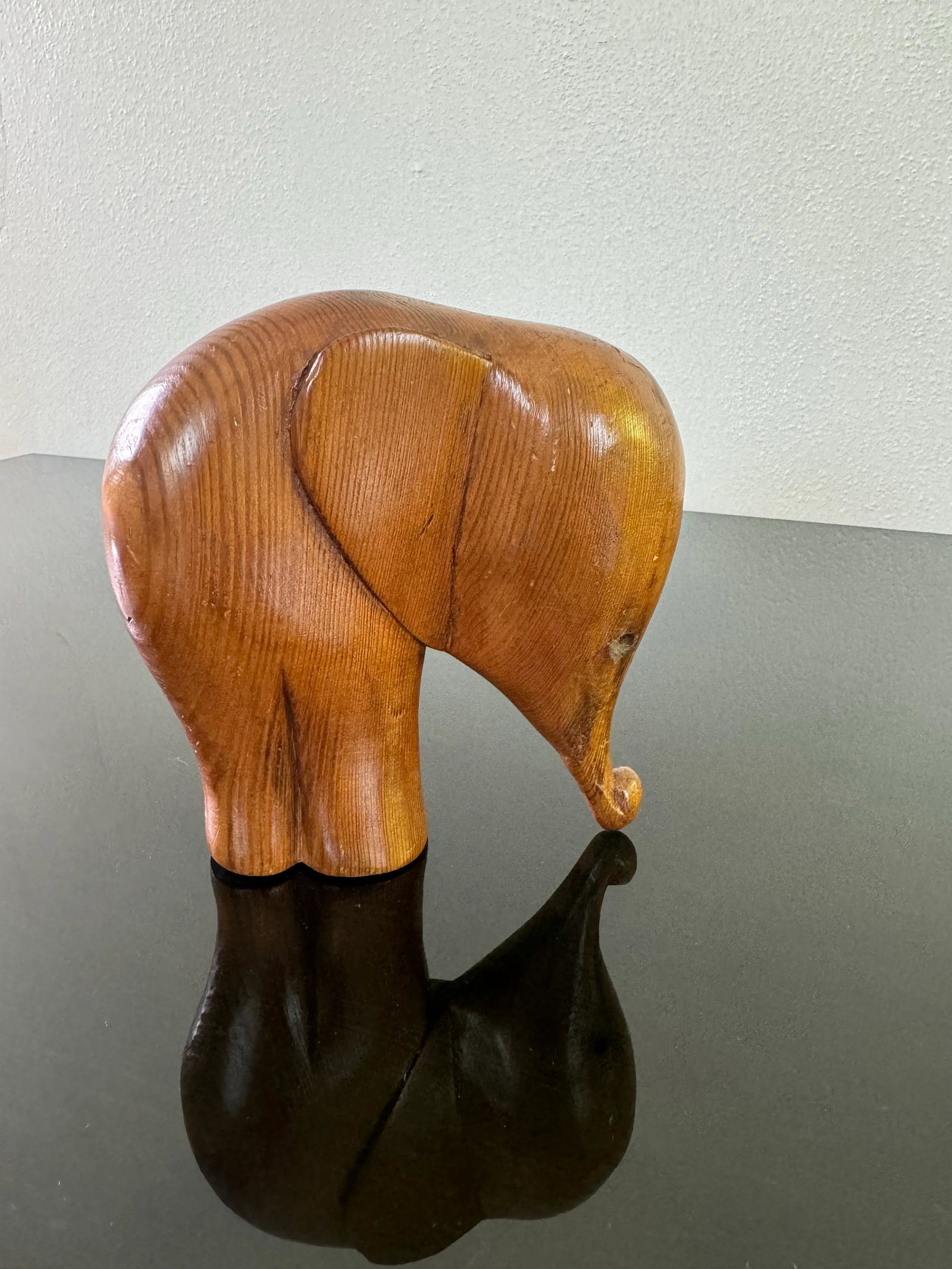 Mid Century Paul Marshall Teak Elephant Statue - 2
