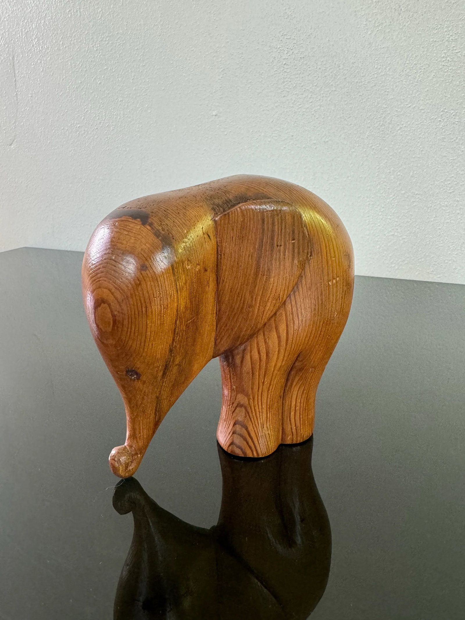 Mid Century Paul Marshall Teak Elephant Statue - 4