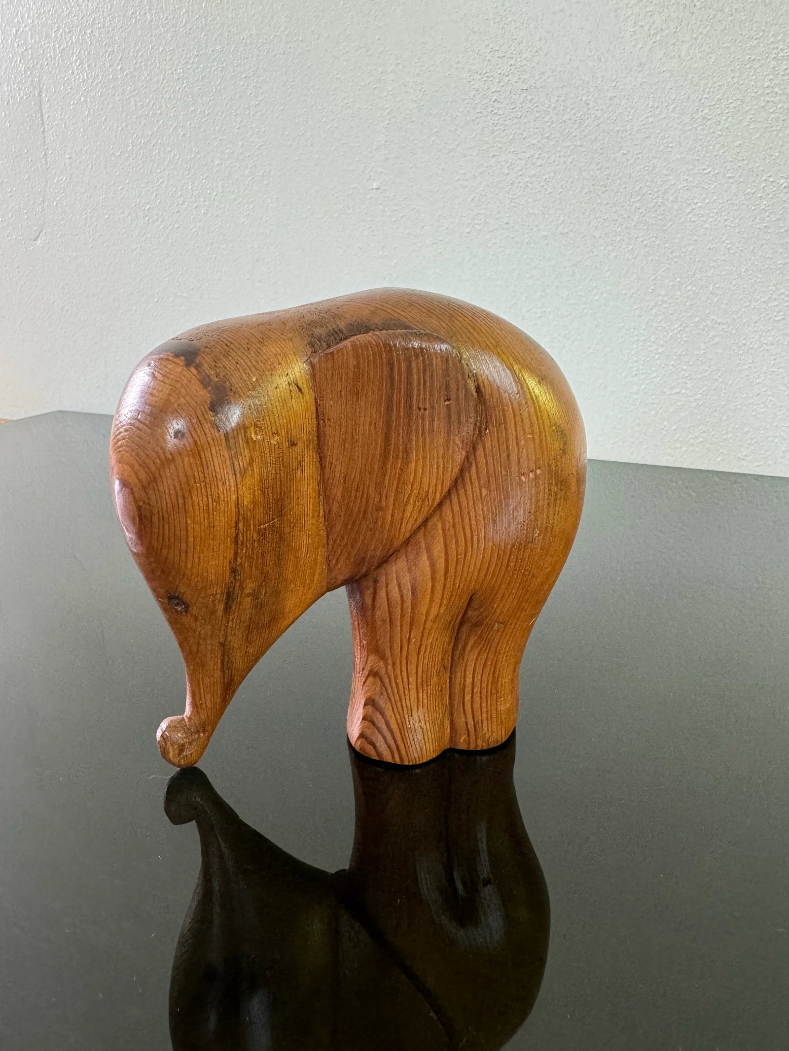 Mid Century Paul Marshall Teak Elephant Statue - 6