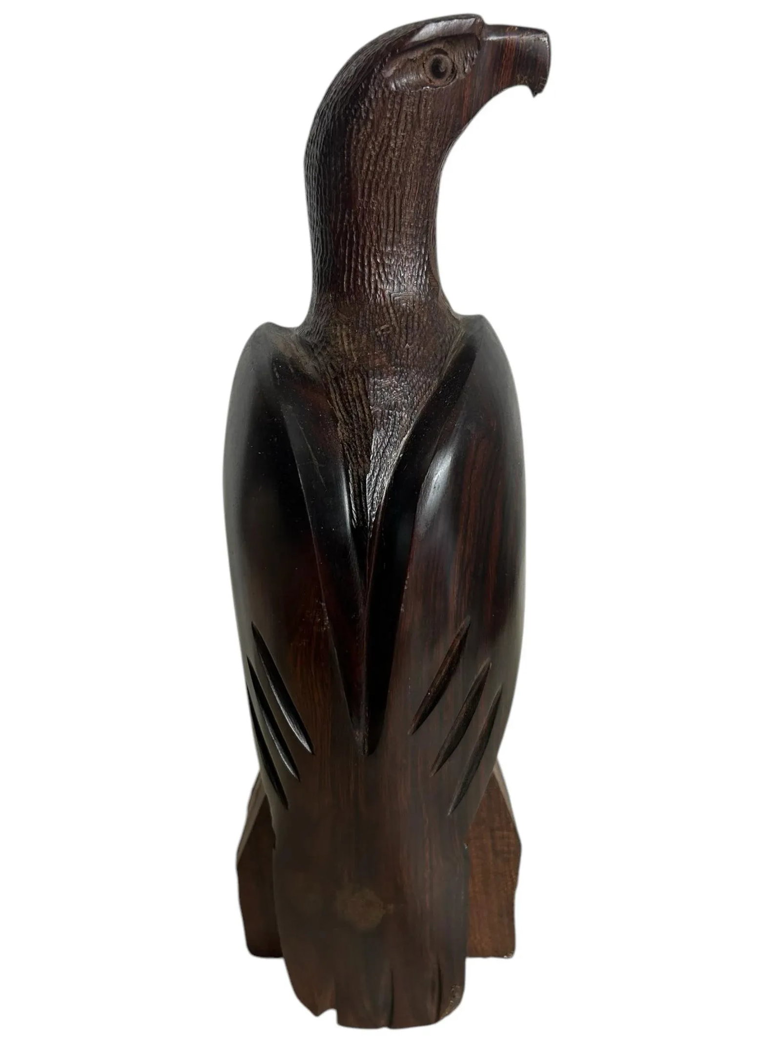 Vintage 1960's Ironwood Hand Carved Eagle Bird Folk Art - 9