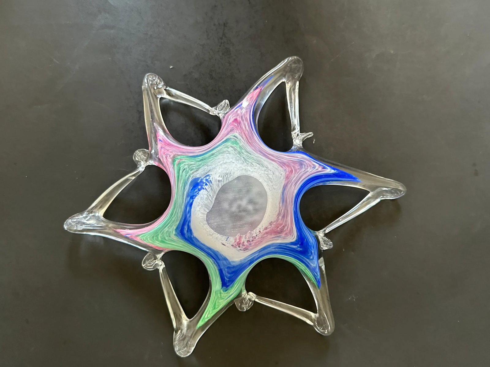 Italian Art Glass Starfish Bowl - 11