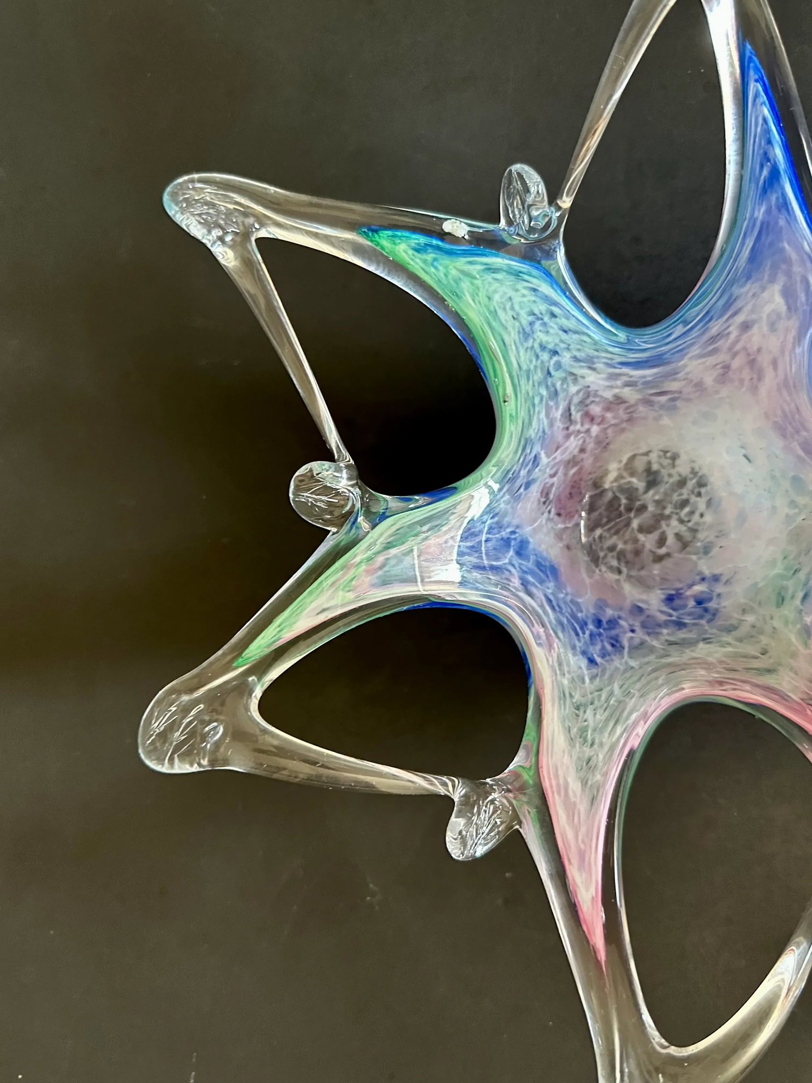 Italian Art Glass Starfish Bowl - 7