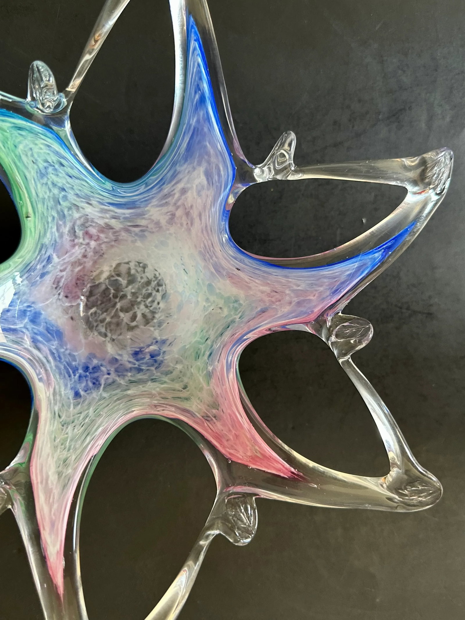 Italian Art Glass Starfish Bowl - 8
