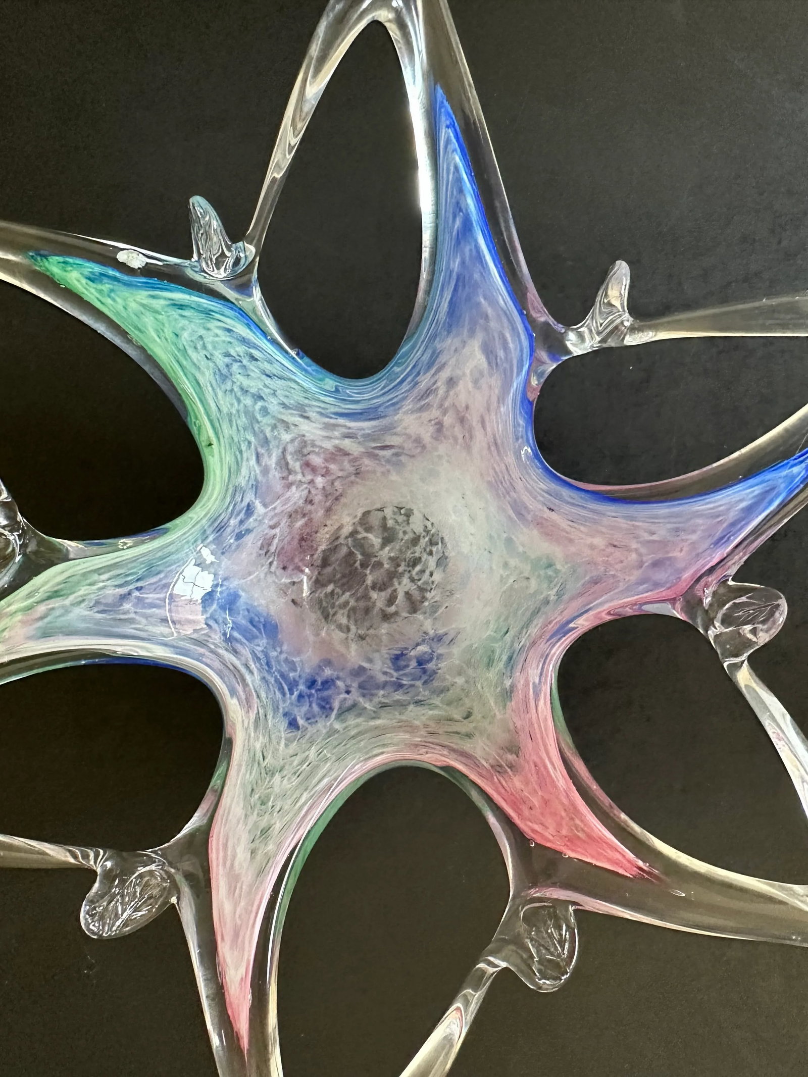 Italian Art Glass Starfish Bowl - 9