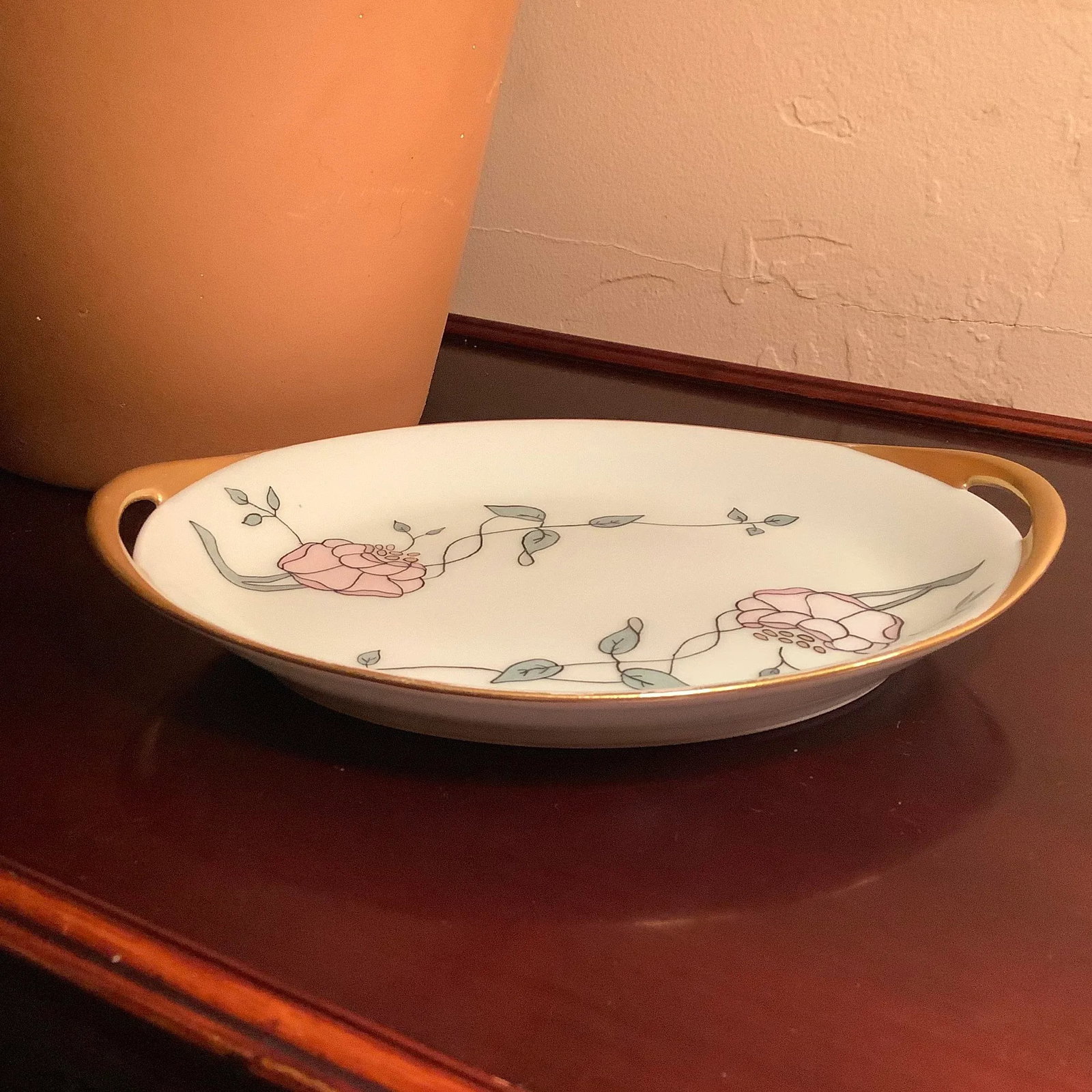 Haviland Limoges Art Deco Porcelain Tray, Handpainted - 2