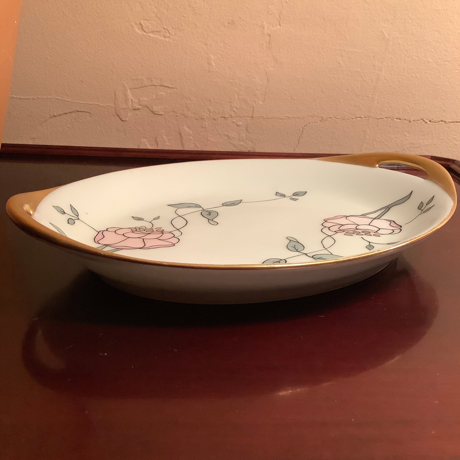 Haviland Limoges Art Deco Porcelain Tray, Handpainted - 4