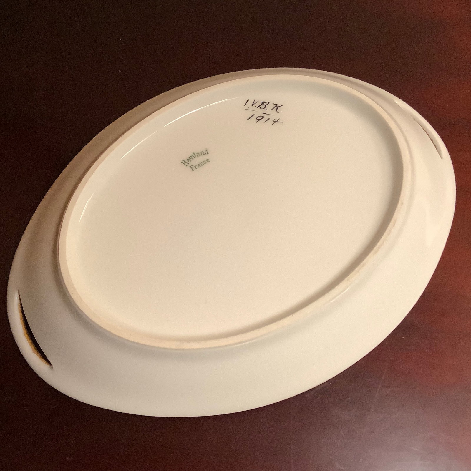 Haviland Limoges Art Deco Porcelain Tray, Handpainted - 5