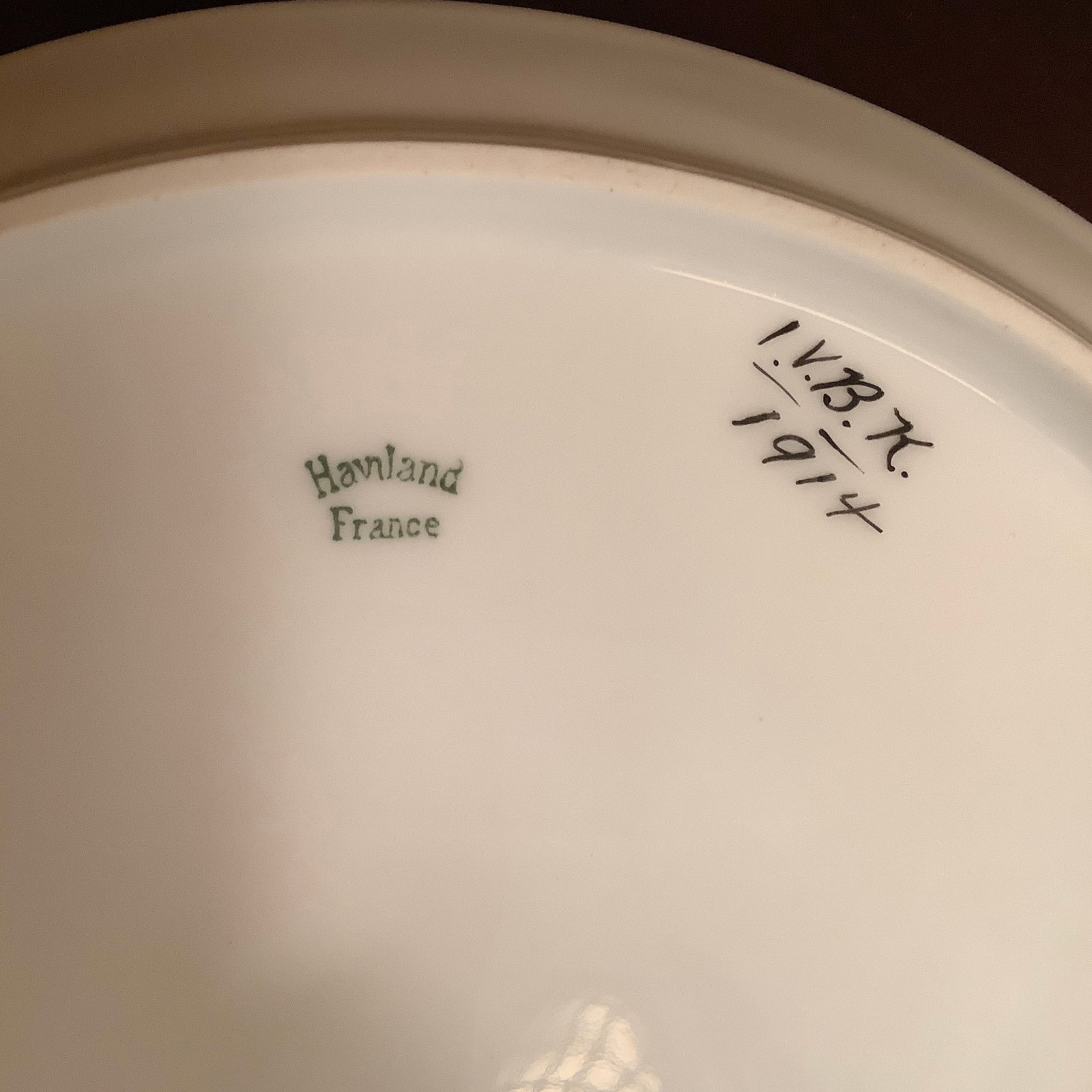 Haviland Limoges Art Deco Porcelain Tray, Handpainted - 6