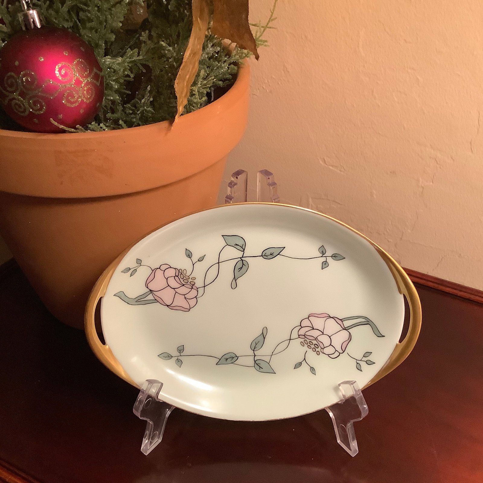 Haviland Limoges Art Deco Porcelain Tray, Handpainted - 7