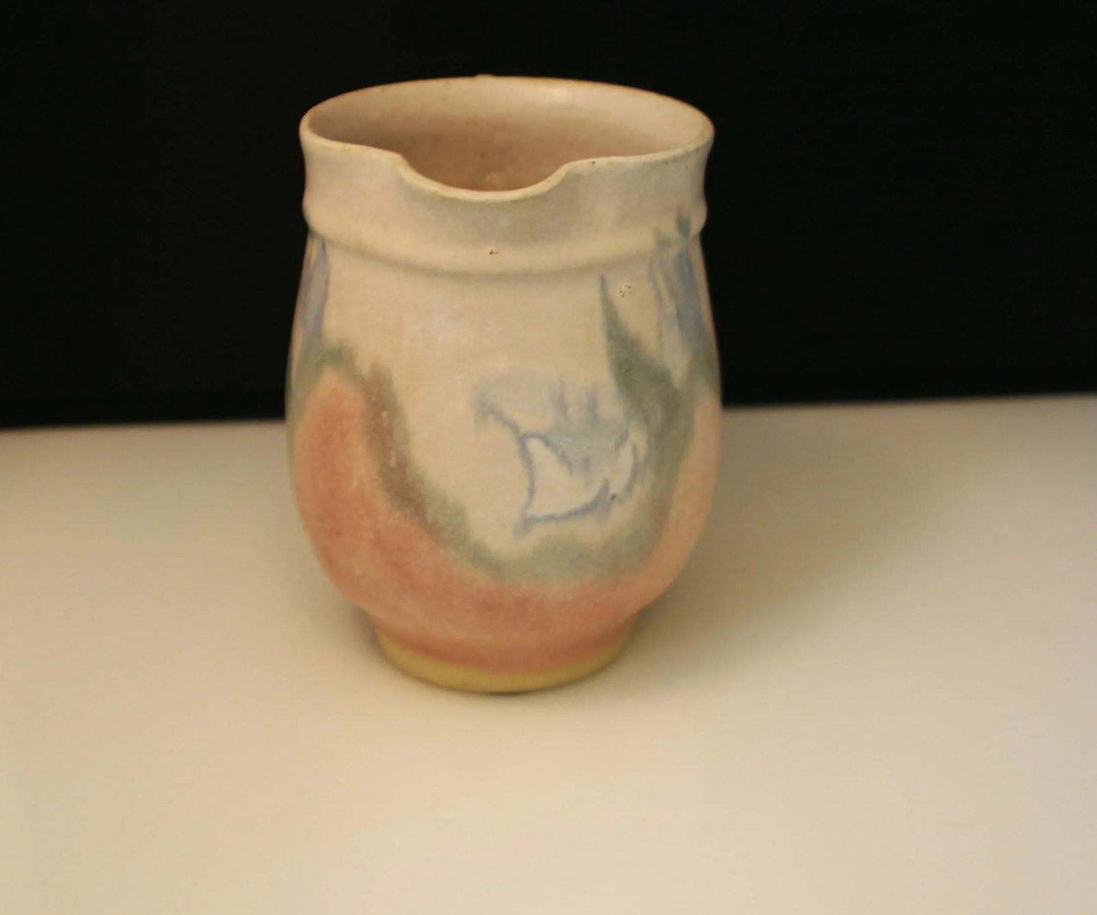 Vintage Jess Lord Studio Pottery Hand Thrown Pastel Abstract Design Pitcher - 6