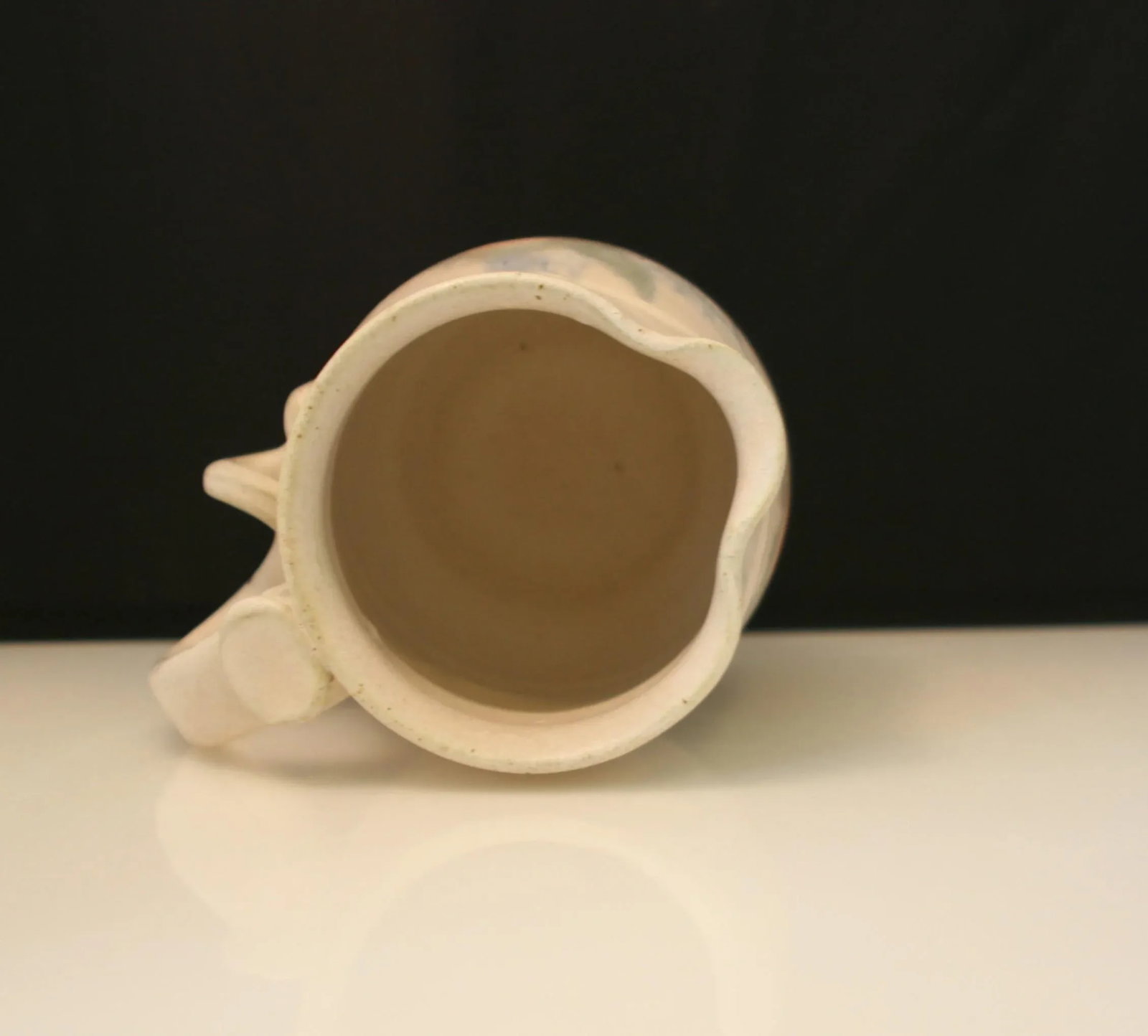 Vintage Jess Lord Studio Pottery Hand Thrown Pastel Abstract Design Pitcher - 7