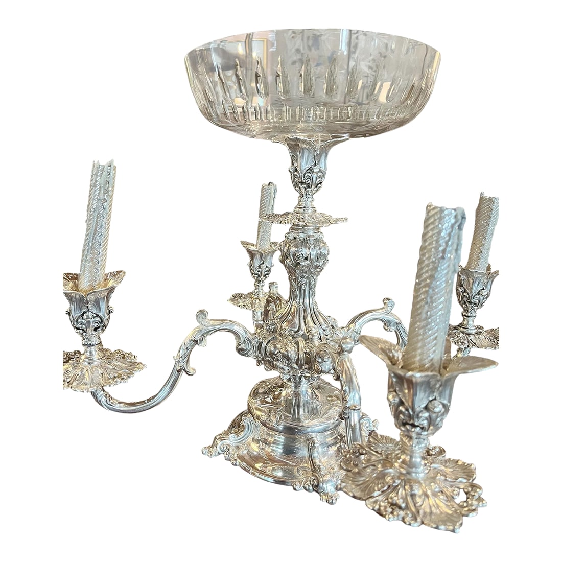 English Silver Plate Epergne (1 of 7)