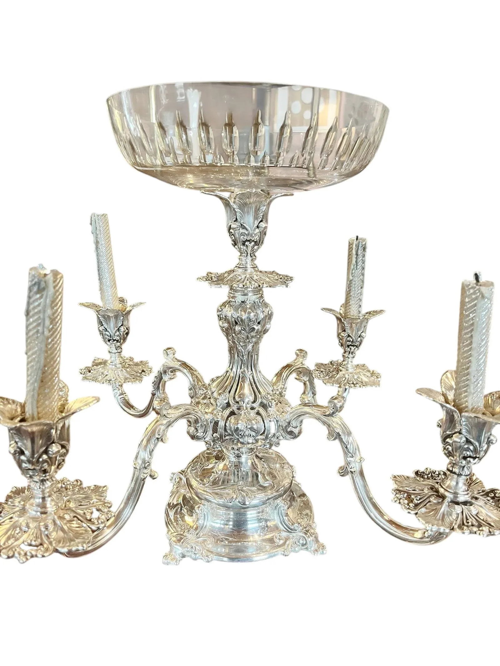 English Silver Plate Epergne - 3