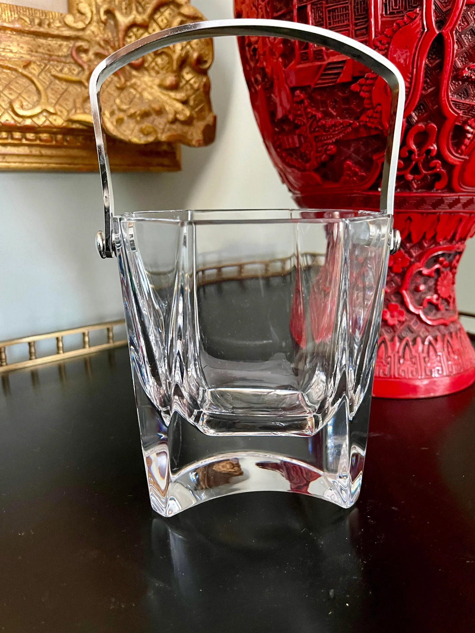 1970s Vintage French Crystal Ice Bucket - 2