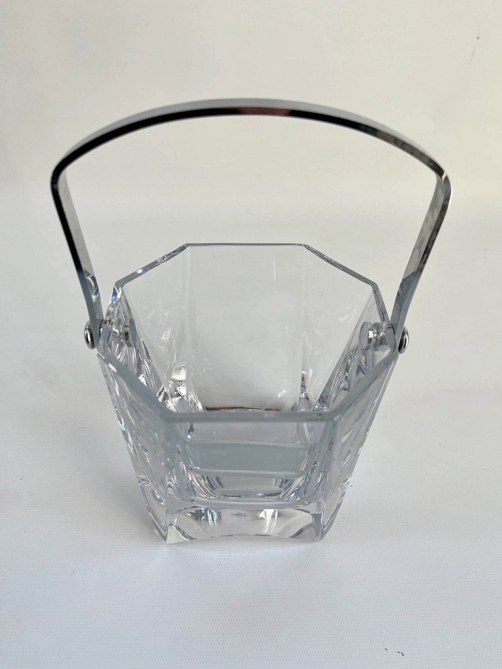 1970s Vintage French Crystal Ice Bucket - 3