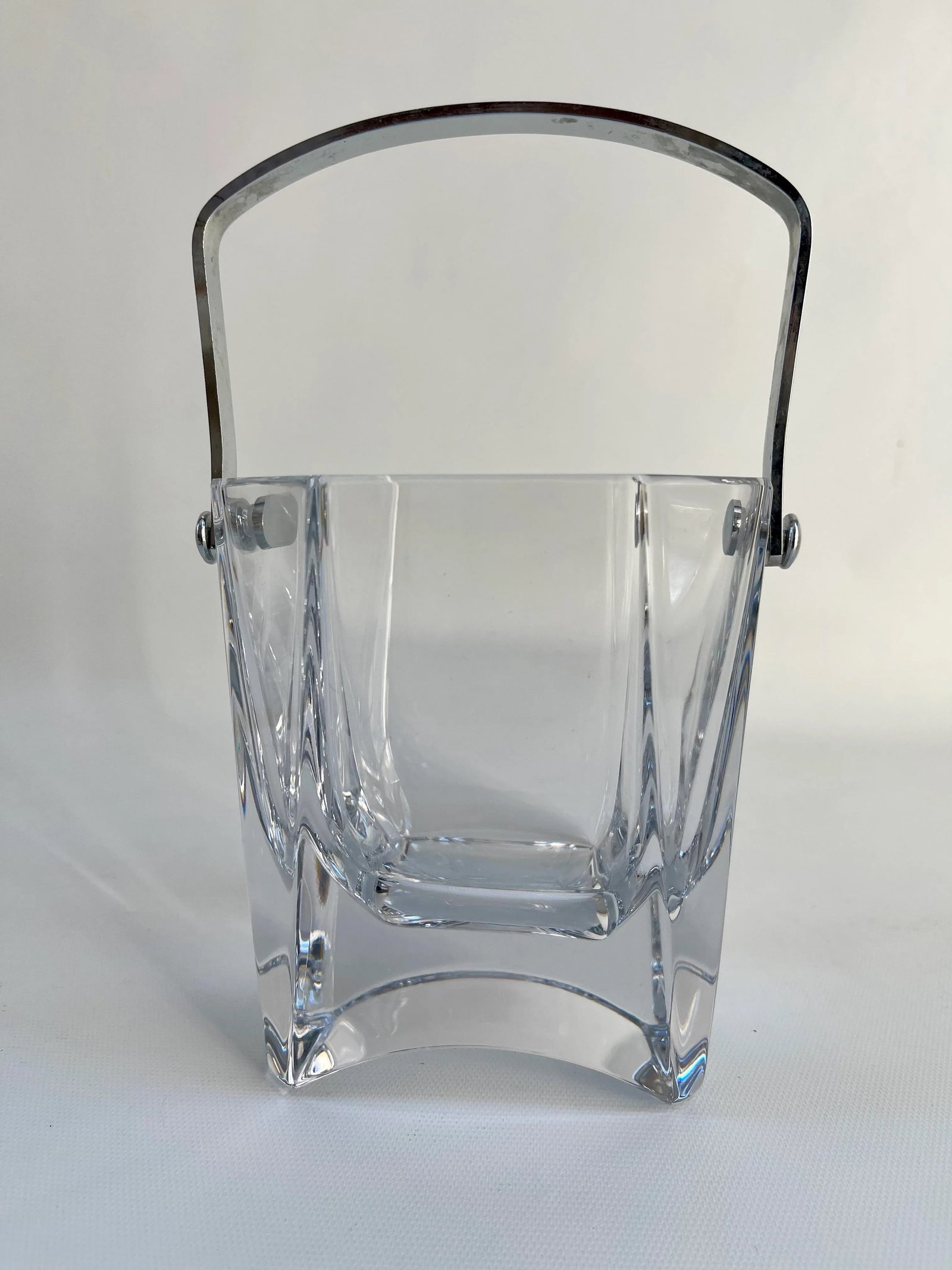 1970s Vintage French Crystal Ice Bucket - 4