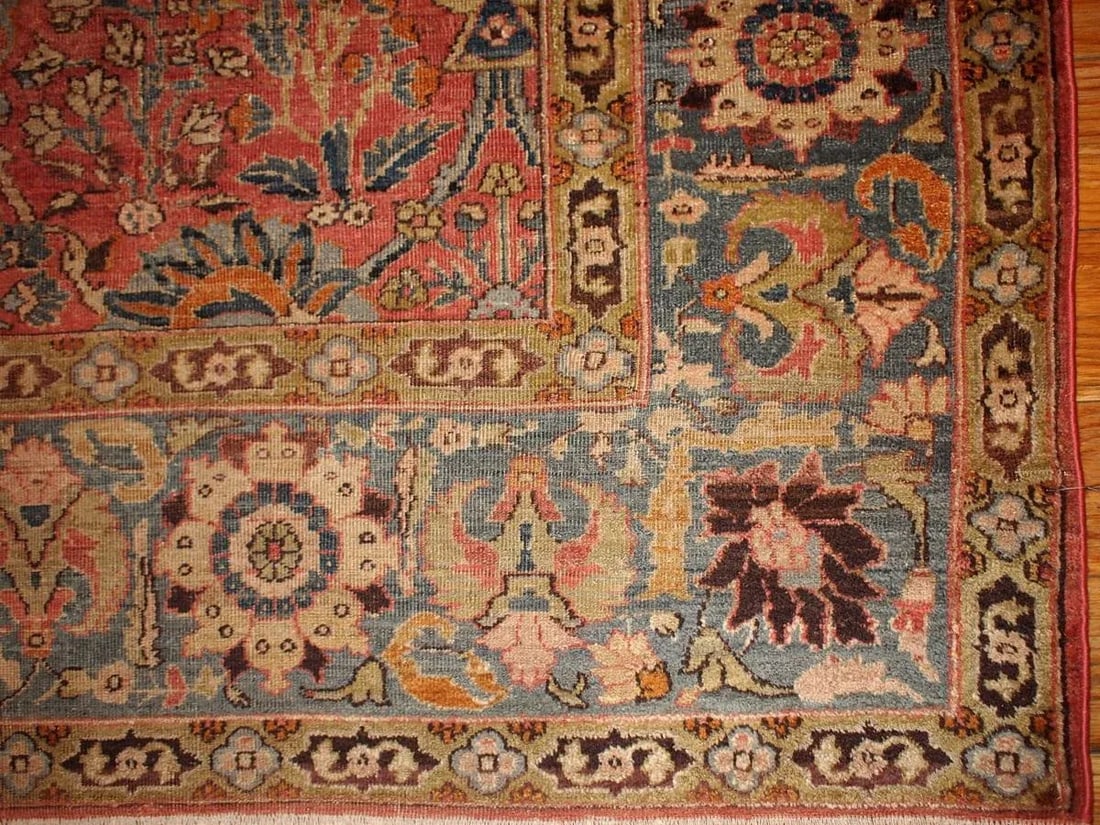 Handmade Antique Indian Loristan Rug 5.8' X 8.8' (176cm X 268cm) 1880s - 2
