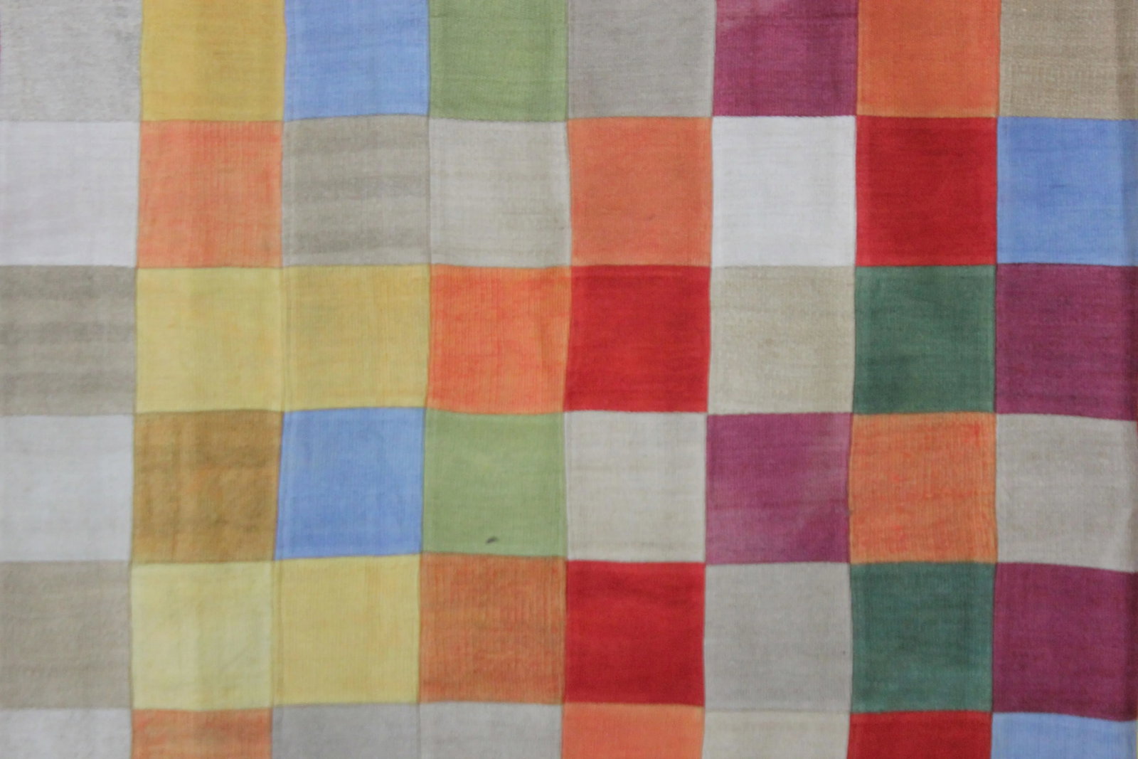 Vintage Patchwork Kilim. 6'6" X 8' - 2