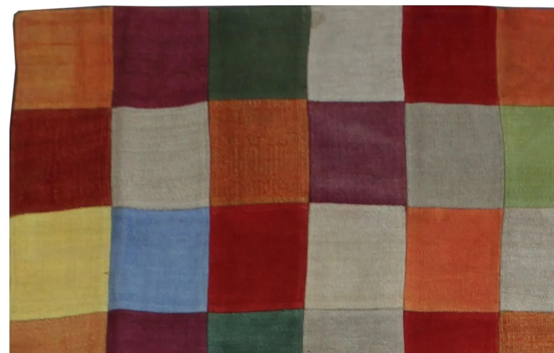 Vintage Patchwork Kilim. 6'6" X 8' - 3