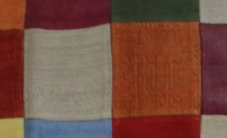Vintage Patchwork Kilim. 6'6" X 8' - 4