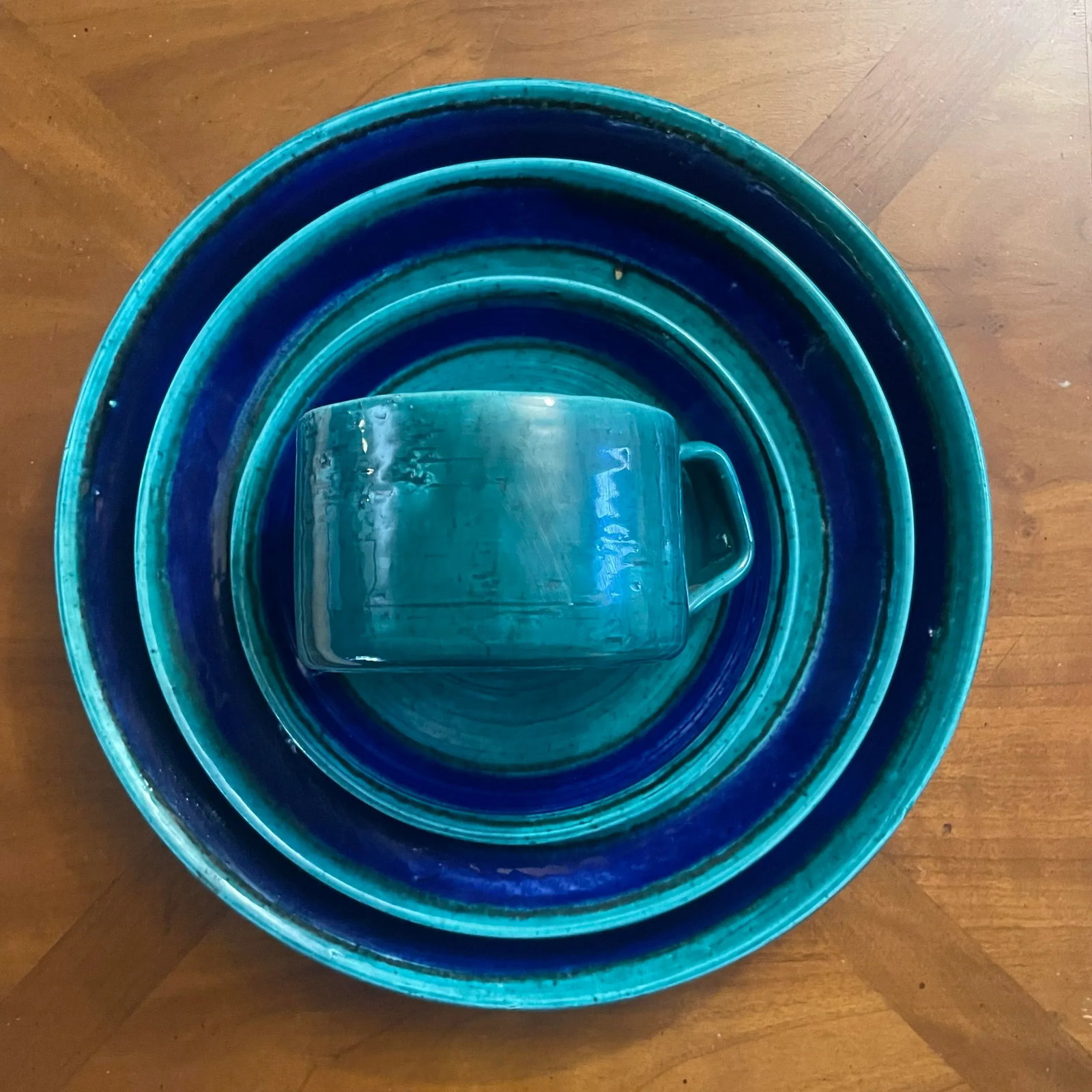 1960s Mid-Century Modern Baldelli Dinnerware, 6 Place Settings- 24 Pieces - 6