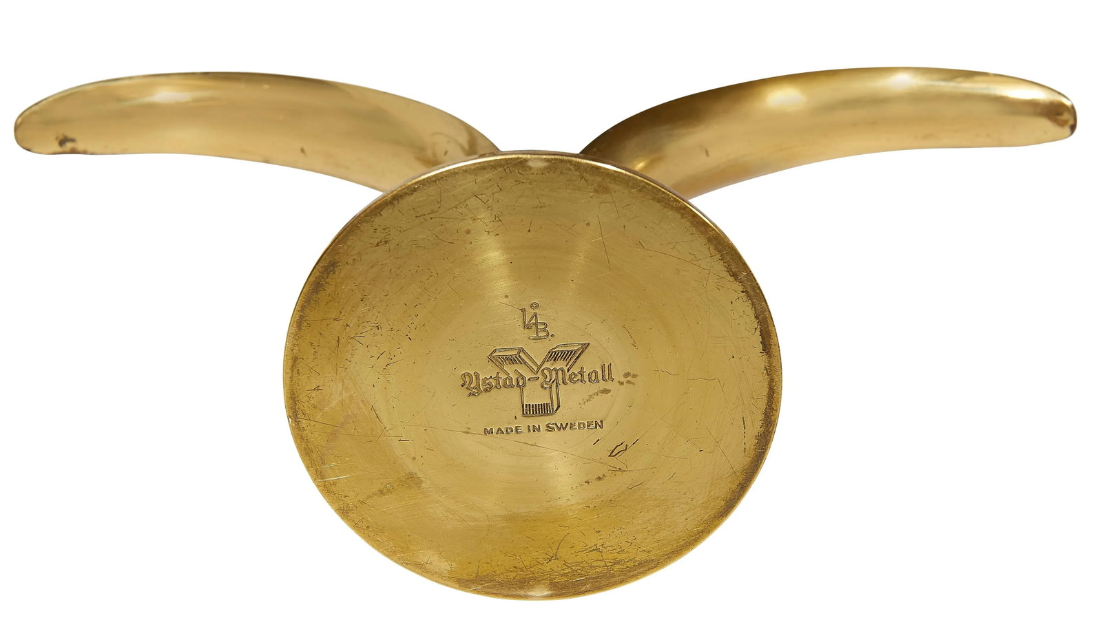 1960s Marked Brass Candleholders by Ivar Alenius Bjork (1905-1978) for Ystad, Sweden - Collection of - 2