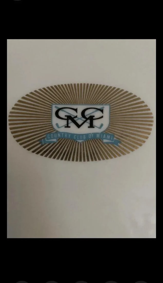 Syracuse China . Mid 20th Century Syracuse China Restaurant Ware Country Club of Miami Stone Ware Pl - 4