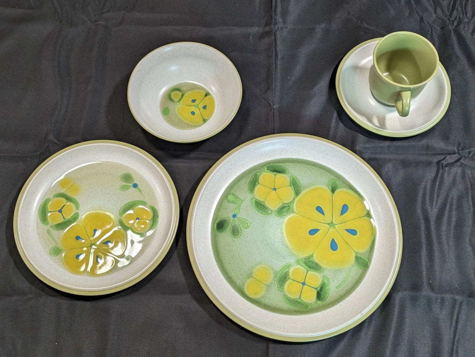 Vintage Noritake "South Pacific" Folkstone Dinnerware Service for 12- 69 Pieces - 3