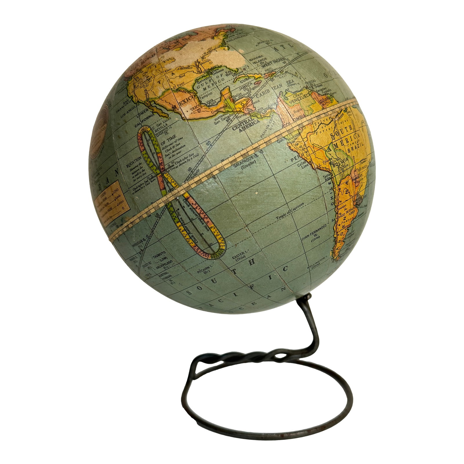 Antique 1909 Weber Costello Co. Peerless 6" Globe. (1 of 10)