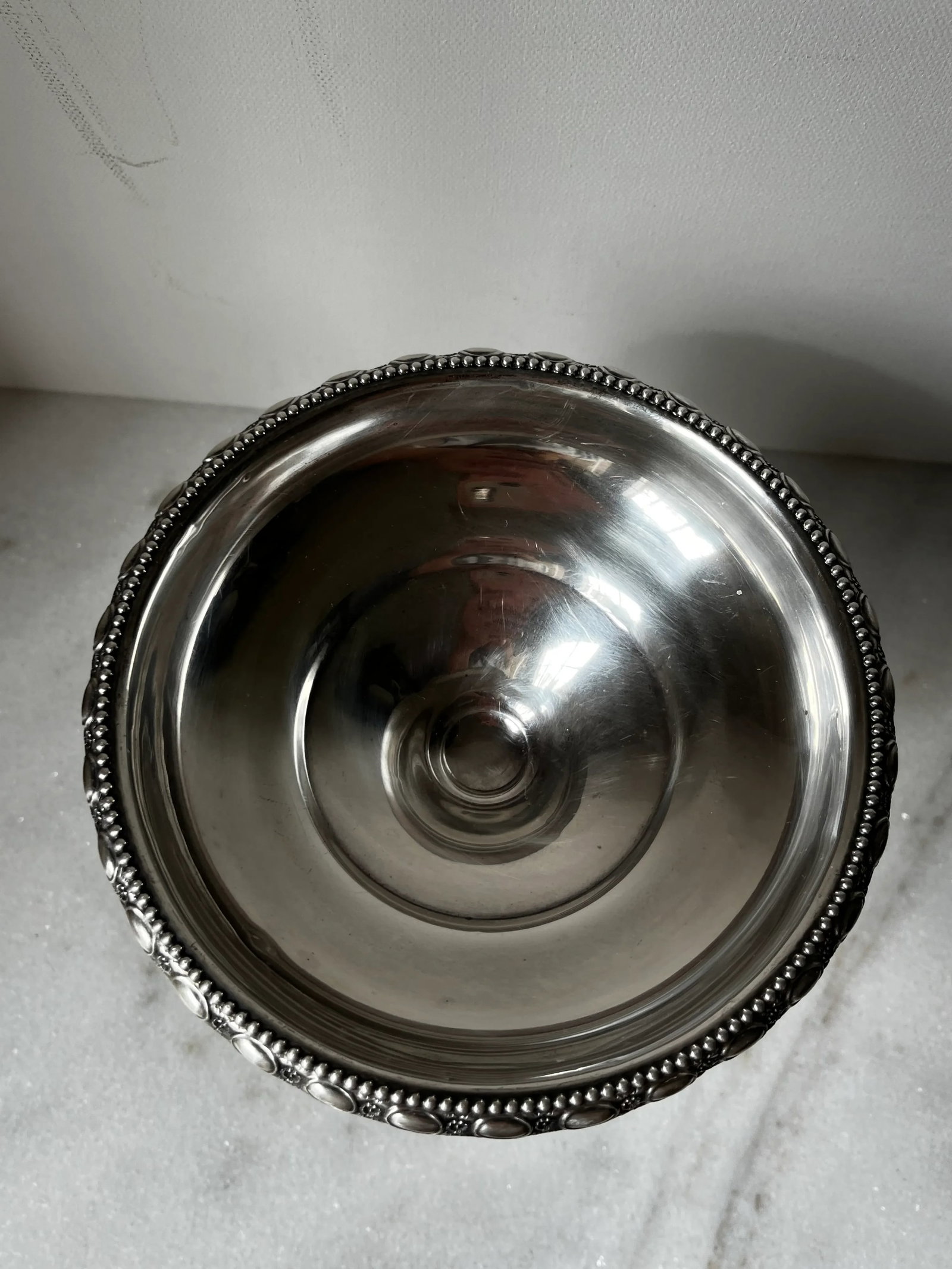 Antique La Pierre Sterling Silver Tall Compote or Candy Dish - 13