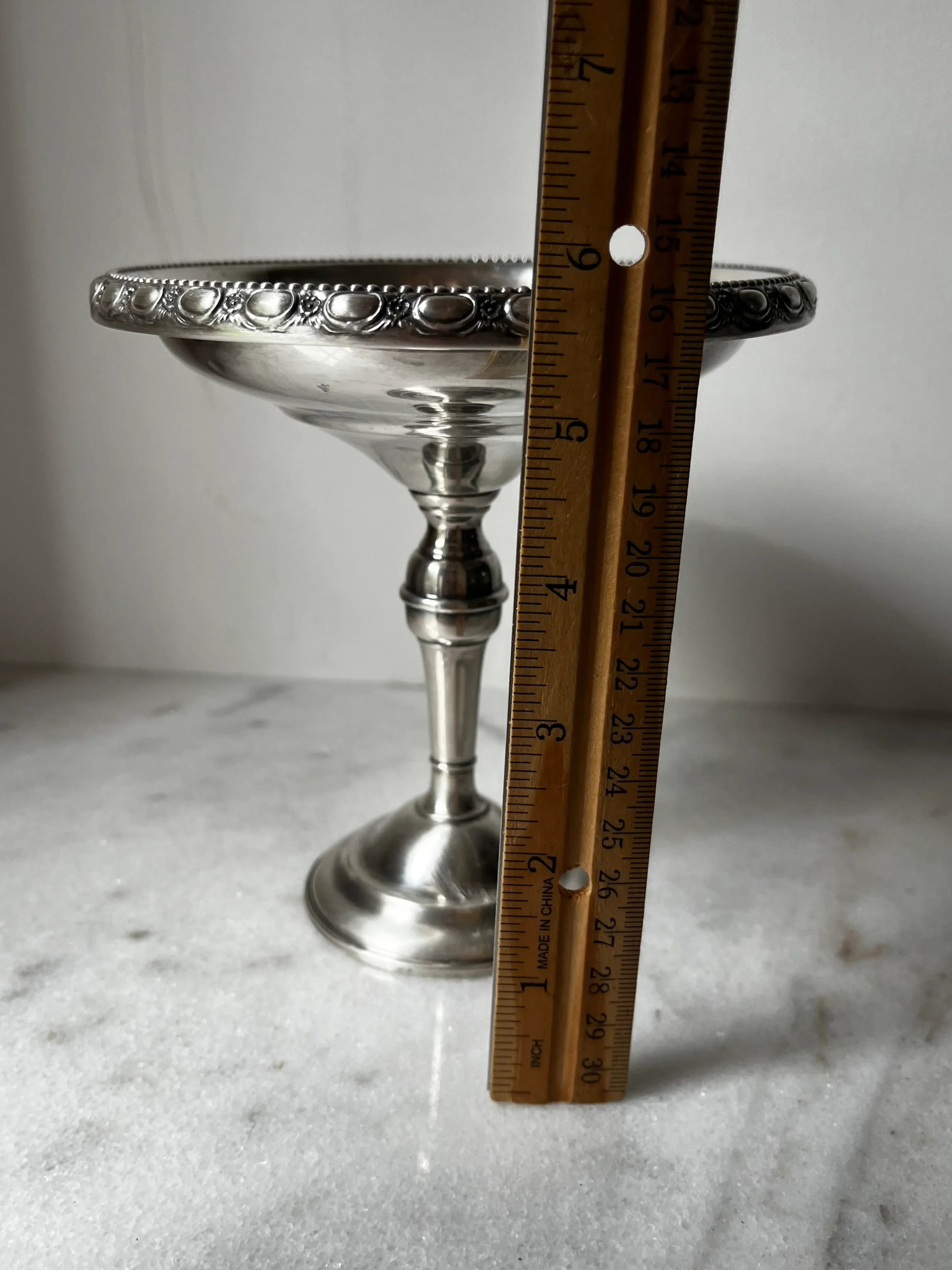 Antique La Pierre Sterling Silver Tall Compote or Candy Dish - 14